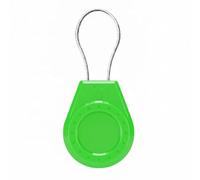 HonShoop Air Tagholder Keychain Case with Steel Wire Cable & Hex Lock, Waterproof Anti-Lost Shockproof Cover Compatible with Apple Air Tag for Luggage, Backpack, Keys (Green)