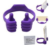 HONSKY Thumbs-up Cell Phone Stand Holder, Tablet Stand Cradle for Desk Desktop Smartphone Cellphone Mobile Phone Tablets ¨C Universal Adjustable Flexible, Purple