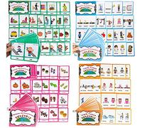 HONTOUSIP Irregular Verbs/Plural Nouns/Degrees of Comparison/Verb Tense Flash Cards for Kids|For Kindergarten/Teacher/Autism Therapists Tools and Toys