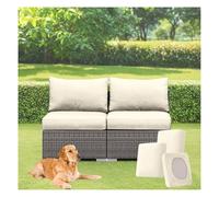 HonunGron 1/2/3 PCS Rattan Furniture Cushion Covers, Stretch Fit Garden Furniture Seat Covers, Seat Cover Replacement for Garden, Patio, Balcony Outdoor Indoor Chairs (Beige,1PC Length 100-125cm)