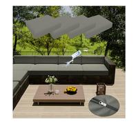 HonunGron 4 Pcs Patio Cushion Covers Outdoor Cushion Covers Replacement Outdoor Cushion Slipcovers with Zipper for Rattan Garden Outdoor Furniture, Patio Sofa Couch (Light Gray,65 * 65cm)