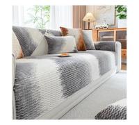 HonunGron Thickened Flannel Sofa Cover 1 2 3 Seater, Non Slip Sofa Slipcovers L Shape, Funny Fuzzy Sofa Covers, Sofa Seat Covers, Couch Cover Sofa Protector for Kids, Pets (Gray,90x180cm)