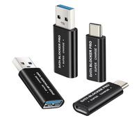 Honwally Fast Charging USB C Data Blocker,Type A & Type C Protect Against Juice Jacking, Support Safe Fast Charging up to 50V/5A (4 Pack)