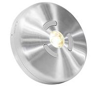 HONWELL Wireless Spotlight Indoor, Magnetic Push Lights, Stick on Puck Light, ALUMINIUM Mini Accent Lights Battery Operated, 100LM, 2 Brightness Level LED Closet Light for Cabinet,Art,Kitchen(3.3Inch)