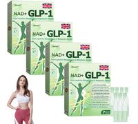 Honxi GLP-1 SIX-in-ONE Health Solution Oral Liquid, Advanced GLP-1 Oral Liquid, Honxi GLP-1 Drops, GLP-1 Oral Solution, GLP-1 Peptide Complex Serum, Natural Plant Extract, for Men & Women (4 Box)