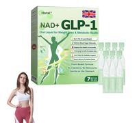 Honxi GLP-1 SIX-in-ONE Health Solution Oral Liquid, Advanced GLP-1 Oral Liquid, Honxi GLP-1 Drops, GLP-1 Oral Solution, GLP-1 Peptide Complex Serum, Natural Plant Extract, for Men & Women (1 Box)