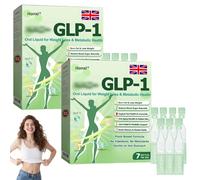 Honxi GLP-1 SIX-in-ONE Health Solution Oral Liquid, Advanced GLP-1 Oral Liquid, Multi-Action GLP1 Drops, Natural Herbal Honxi GLP1 Six in One Oral Solution for All Men and Women (2 Pack)