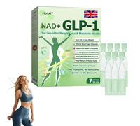 Honxi GLP-1 SIX-in-ONE Health Solution Oral Liquid, GLP-1 Drops, Honxi GLP-1 Drops, GLP-1Oral Solution, Natural Plant Extract, Firming Skin for Men and Women (1 Box)