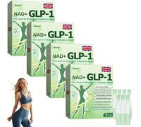 Honxi GLP-1 SIX-in-ONE Health Solution Oral Liquid, GLP-1 Drops, Honxi GLP-1 Drops, GLP-1Oral Solution, Natural Plant Extract, Firming Skin for Men and Women (4 Box)