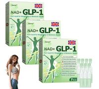 Honxi GLP-1 SIX-IN-ONE Health Solution Oral Liquid, NAD+ GLP-1 Oral Liquid, Honxi GLP-1 Weight Loss Oral Solution, GLP-1 Weight Loss Drops, GLP-1 Peptide Complex Serum, Natural Plant Extract (3 Box)