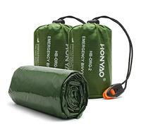HONYAO Survival Sleeping Bag, Emergency Bivvy Bag Emergency Rescue Blanket Reusable for Outdoor Camping, Hiking - 2 pack