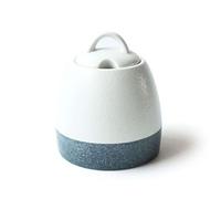 hOnYbmq Ceramic Sugar Bowl, White Farmhouse Sugar Pot Salt Bowl Seasoning Box Spice Jars,(B)
