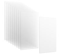 HONYUET 10 Pack A3 Large Clear Acrylic Sheets, 420x297x1mm Plastic Acrylic Board for Picture Frames and DIY Crafts