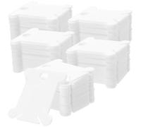 HONYUET 1000 PCS 3.5x4cm White Plastic Floss Bobbins, Embroidery Thread Bobbins Card for Cross Stitch Sewing DIY Crafts
