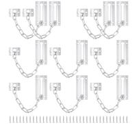 HONYUET 10PCS Door Chain for Front Door, Stainless Steel Door Security Chain Lock with Screws for Internal