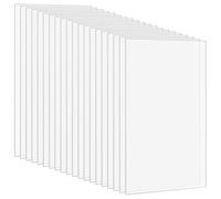 HONYUET 20 Pack A6 Small Clear Acrylic Sheets, 150 x 100 x 2mm Transparent Plastic Board Panel for Picture Frames, DIY Crafts