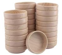 HONYUET 24 PCS Furniture Castors Cups, 60mm Round Felt Coaster Floor Cups for Carpet, Chair, Table, Sofa Leg