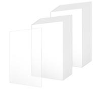 HONYUET 50 Pack A4 Clear Acrylic Sheets, 297 x 210 x 1mm Transparent Plastic Board for Picture Frames and Crafts