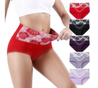 Honzadar Ladies High Waisted Knickers,Womens Tummy Control Briefs,Full Coverage Panties,C-Section Recovery,Multipack.