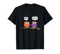 Hoo (Who) Whom Owl Grammar Tshirt T-Shirt