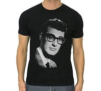 HOOAOE Buddy Holly t-Shirt New Men Black or Dark Grey Shirt Bob The Cricket Tee Shirt O Neck Tee