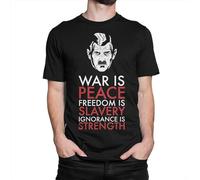 HOOAOE George Orwell 1984 T-Shirt, Men's Women's Black O Neck Tee