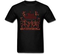 HOOAOE Men's Blood Ceremony T Shirt Black Tee O Neck Tshirt