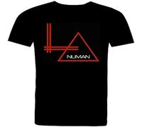 HOOAOE Men's Gary Numan Wembley '81 T Shirt. Full Cotton. Black O Neck Tee
