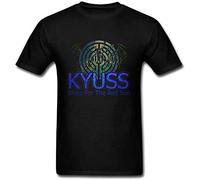 HOOAOE Men's Kyuss Band Blues for The Red Sun T Shirt Black Tee O Neck Tshirt