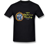 HOOAOE Men's Musical Comedy The Addams Family Poster T Shirt Black Tee O Neck Tshirt