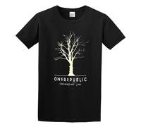 HOOAOE One Republic Dreaming Out Loud OneRepublic Native Band Music T-Shirt Black Tee Shirt O Neck Tee