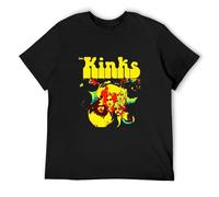HOOAOE Unisex T-Shirt The Kinks Black