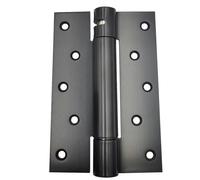 Hoobar 2 Pack Heavy Duty Stainless Steel Self Closing Door Hinges 5 Inch Black Spring Loaded Hinges, Adjustable Tension for Garage, Front Door, Back Door, Auto Close Hinges for Heavy Doors (5 inch)