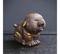 Hoobar Zisha Kung Fu Tea Pet - Cute Tiger Ceramic Decoration Ornament for Tea Fans