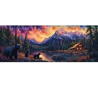 Hoobee 5D DIY Bear Diamond Painting Large Diamond Painting Pictures Animal, Diamond Painting Large XXL Full Drill Embroidery Cross Stitch Art Craft for Home Wall Decoration 30 x 80 cm - 3