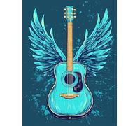 Hoobee 5D DIY Diamond Painting Guitar, Diamond Painting Pictures Musical Instrument, Diamond Painting Adults, Full Drill Embroidery Cross Stitch Art Crafts for Home Wall Decoration, 30 x 40 cm - 8