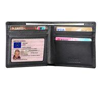 Hoobest RFID Blocking Genuine Leather Wallet, Men Slim Wallets with RFID Block Technology,Stop Electronic Pick Pocketing-Travel Wallet