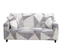 HOOBUY Printed Sofa Cover Stretch Couch Covers Patterned Loveseat Slipcovers for 2 Seater Cushion Couch Love Seat Set (MK, 2 Seater/Loveseat)