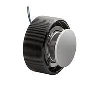 HOOCI 25W 4ohm Full Range Vibration Speaker Portable Audio Speaker Resonance Bass Neodymium Sound Exciter 50MM(Black 25W)