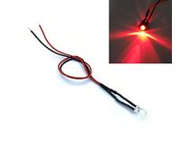 HOOCI 5pcs Ultra Bright 5mm Pre-Wired with Holders Emitting Diodes Bulb Lights for Hobbyists 3V 5V6V 9V 12V 24V 36V 48V 110V 220V (Color : Red, Size : 24V)