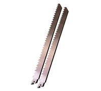 HOOCOM 2Pcs 300mm Reciprocating Saw Blade Stainless Steel for Meat Bone Ice Cutting Meat Saws Cutter