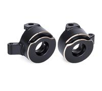 HooCrawler SCX30 1/30 Steering Knuckles Brass Upgrade Set Diff Covers&Rear Hub Weights for Axial SCX30 Bronco Jeep Wrangler (Steering Knuckles)