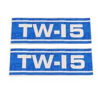 Hood Bonnet Decal Sticker Set Kit Emblem Replacement for Ford New Holland TW15 Tractor