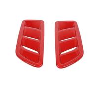 Hood Bumper Vent Grille Engine Hood Air Outlet Decoration Cover Compatible With Jeep For Wrangler JL 2018 2019 2020 2021 2022 2023 2024 2025(Red)