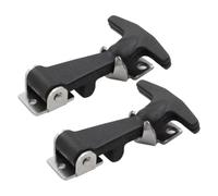 Hood Catch Latches - Rubber T Handle Latches, Rubber Drawer Latch T Handle | 2pcs Rubber Hood Catch with Bracket, Golf Carts, Vehicle Hoods Coolers Cargo Boxes Drawer Latch for Tool Boxes