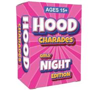 Hood Charades : Girls Night Edition High-Energy Card Game Built for Besties, and Nonstop Laughter; Culture Clues for Girls’ Night, Brunch Vibes, After-Dinner Laughs, Staycations, and Cozy Kickbacks