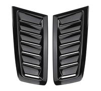 Hood Cover Trim For BMW For E60 For E90 For E91 For E92 For E93 For F30 For F10 Universal Car Front Bonnet Hood Louvers Vent Air Flow Intake Side Scoop(Black)