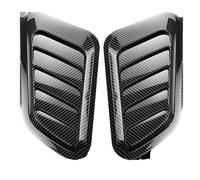 Hood Cover Trim For Ford For F-150 For F-250 For Sport Car Accessories Front Hood Side Air Vent Intake Scoop Cover Decoration Sticker Universal(Fiber Look)