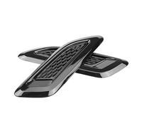 Hood Cover Trim For Hyundai For Creta For Prado 120 150 Universal Car Hood Vents Scoop Decoration Cover Fender Intake Vent Trim Side Flow Sticker(Full Black)