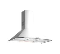 Hood DM 775 W WHITE Double shielded motor ecopower, A, 603m3, 53dB, 4 speeds, pulsating, 2 LEDs, pyramid white 70 cm
